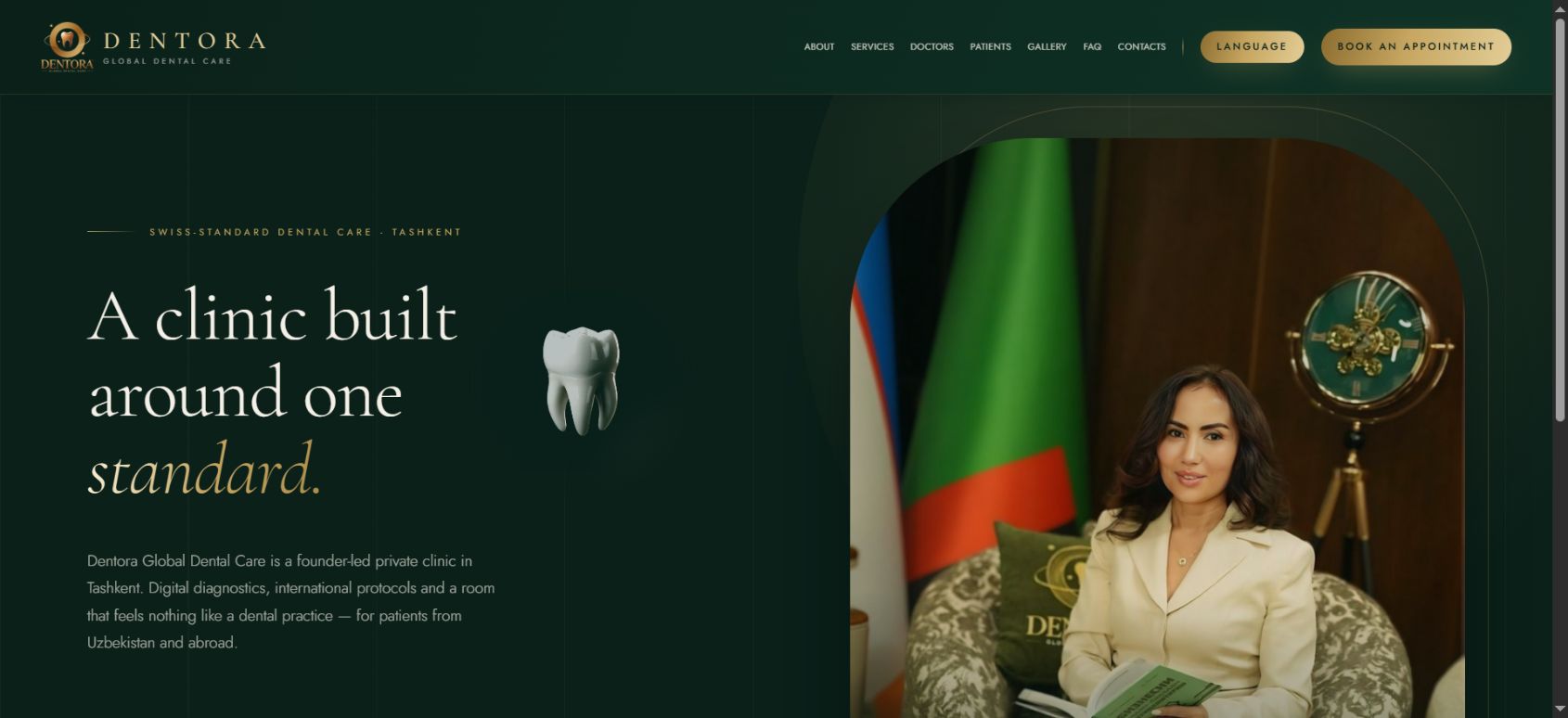 Sayt ko‘rinishi Dentora Dental
